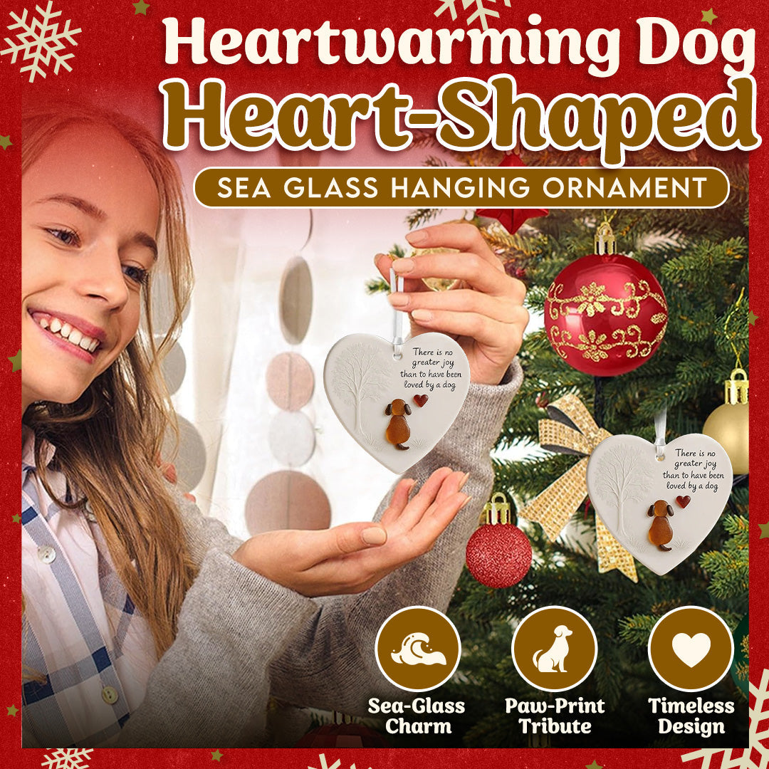 Heartwarming Dog Heart-Shaped Hanging Ornament