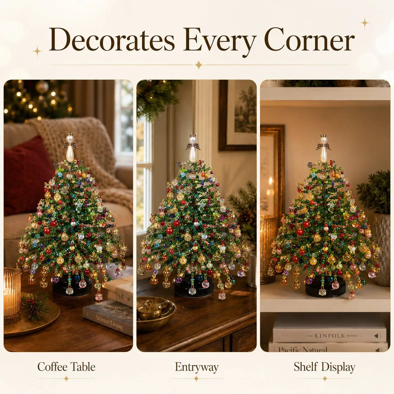 ๐DIY Beaded Christmas Tree Kit โ Create Your Own Sparkling Holiday Decoration