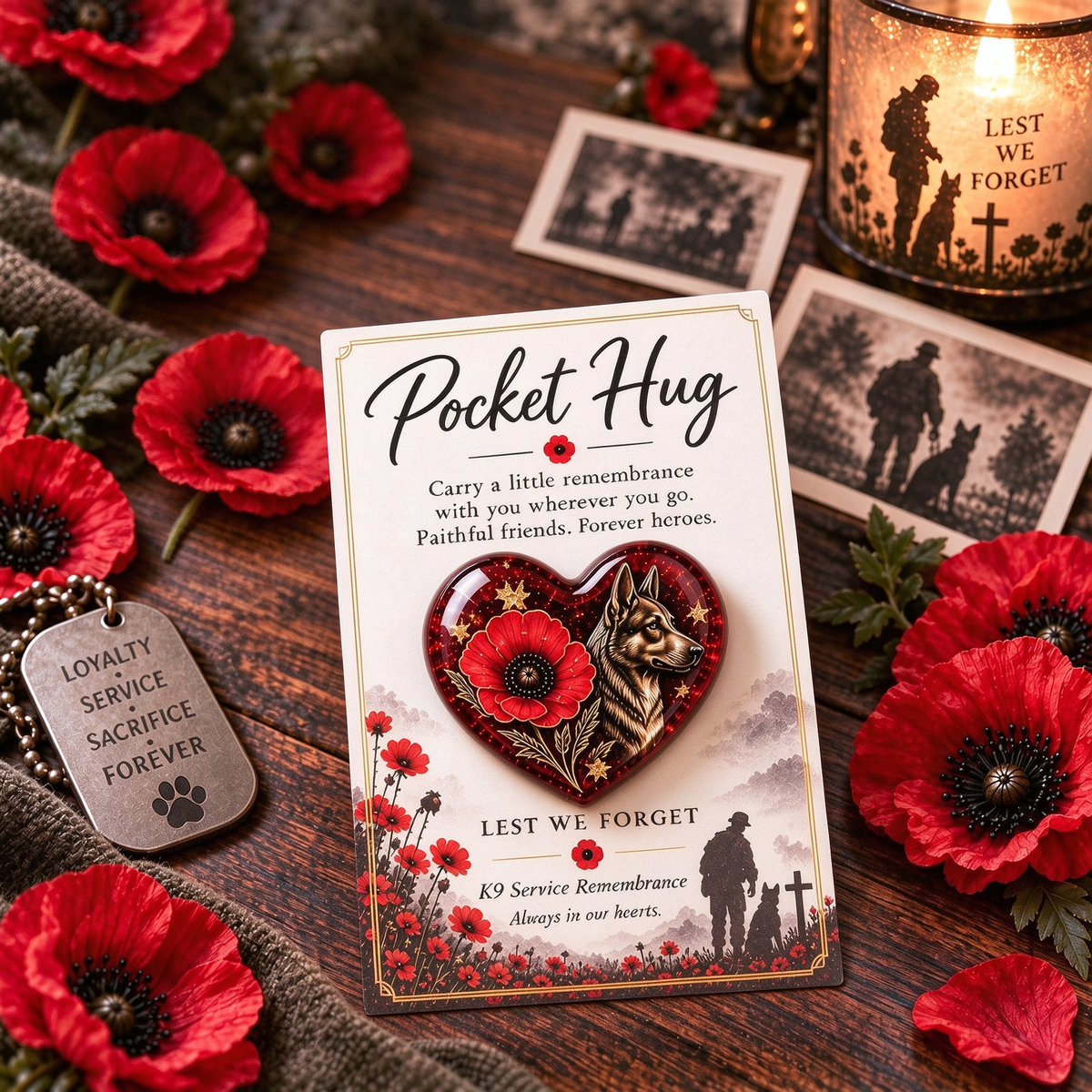 ❤️ Pocket Hug™ Remembrance – A Little Keepsake of Love, Honor & Memories 🌺✨