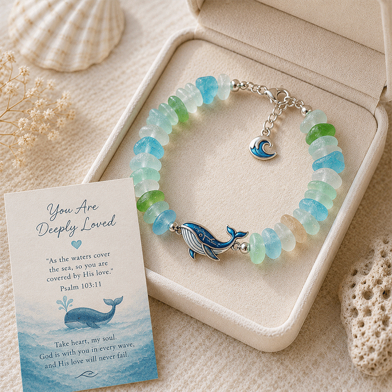π₯50% Off Last Day - π©΅ Sea Glass Blessing Bracelet