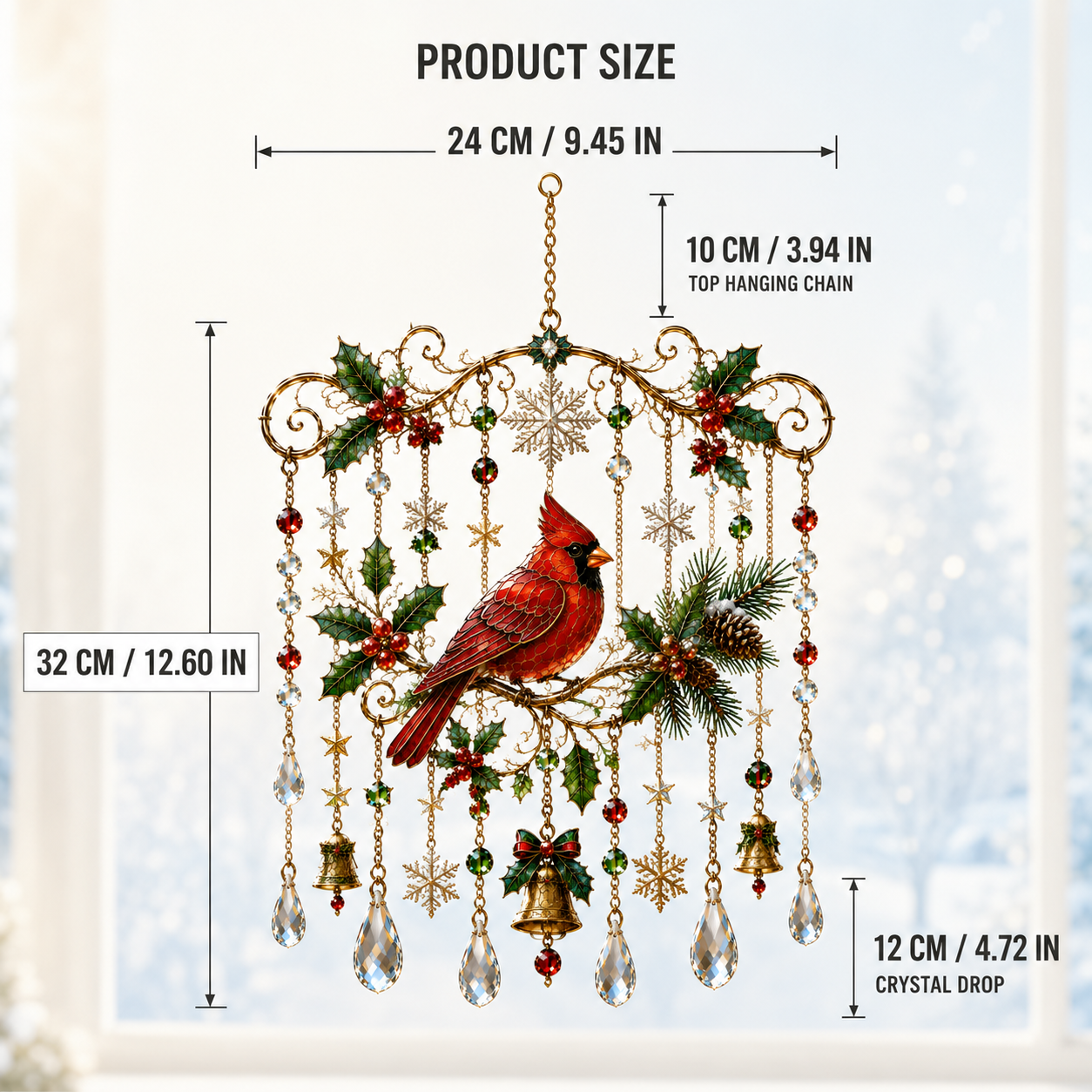Handmade Christmas Window Hanging