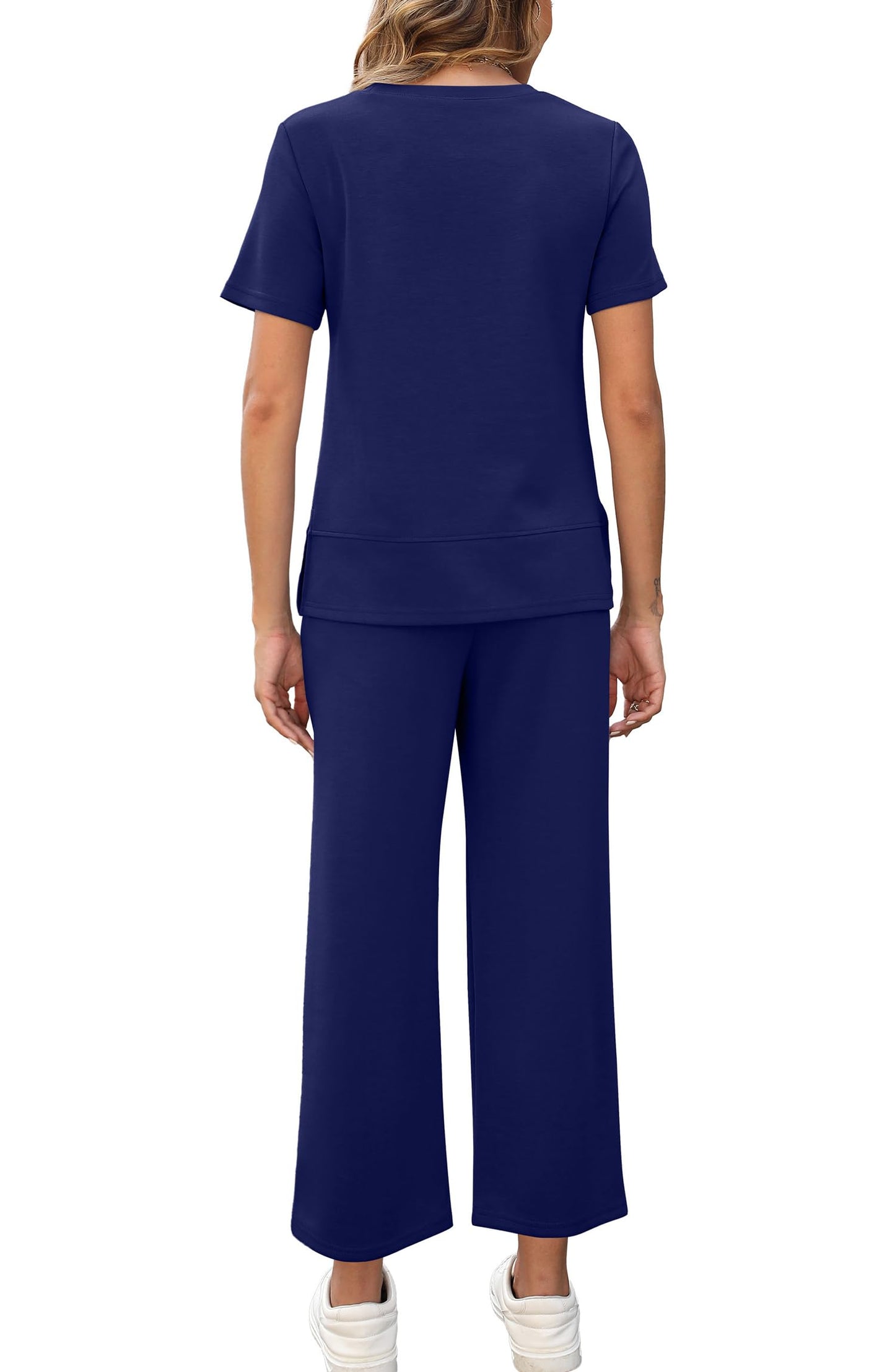 Women's  Fashion Comfy Wide Leg 2 Piece Lounge Set (Buy 2 Free Shipping)