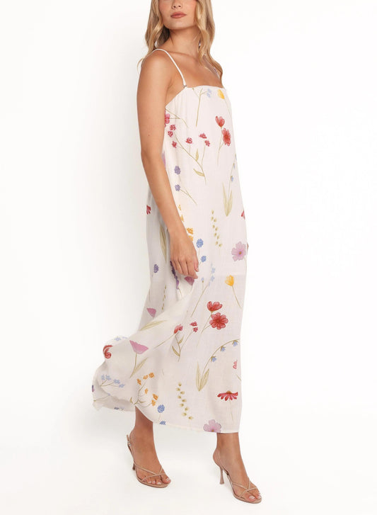 Women's Summer Spaghetti Strap Floral Print Maxi Dress (Buy 2 Free Shipping)