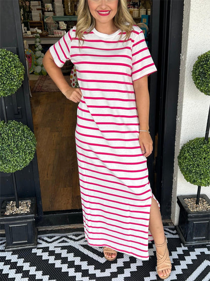 Women's Summer Striped T-Shirt Dress (Buy 2 Free Shipping)