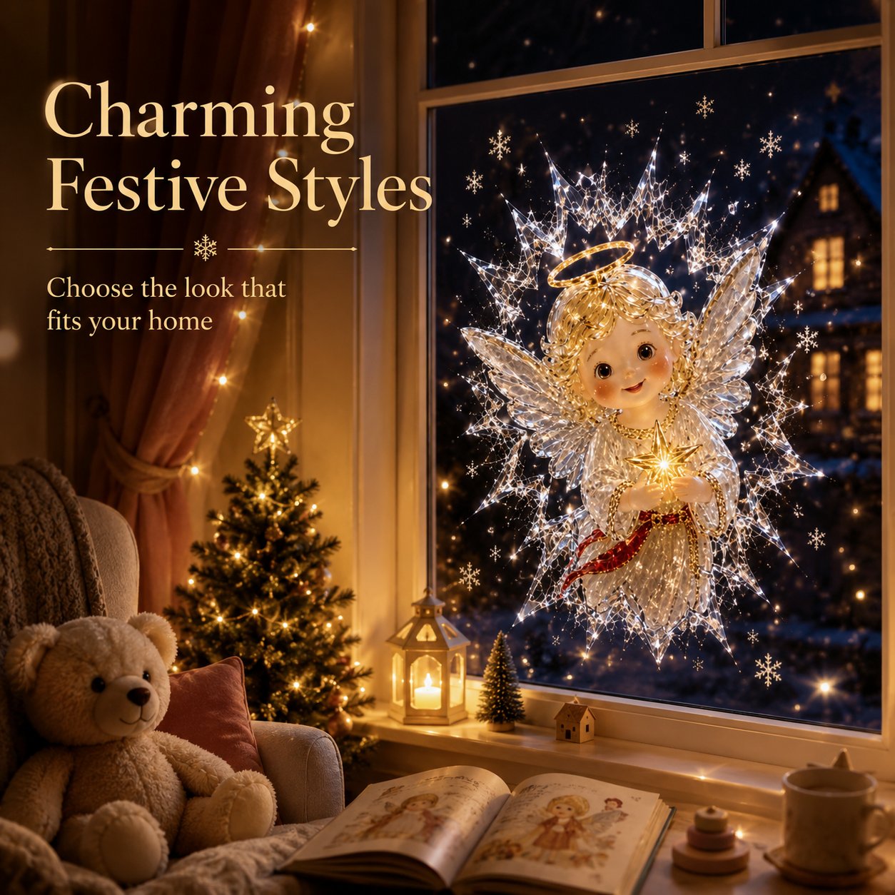 🔥Last Day 49% OFF - ❄️🎅🏼 2026 Christmas Window Decals