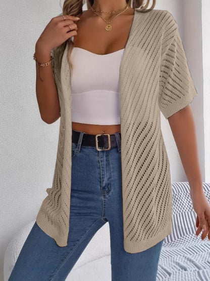 Women's Summer Hollow Out Open Front Knit Cardigan (Buy 2 Free Shipping)