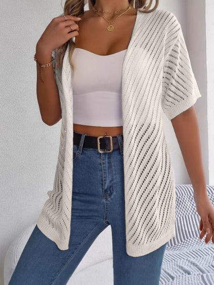 Women's Summer Hollow Out Open Front Knit Cardigan (Buy 2 Free Shipping)