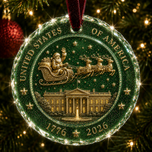 🎄 2026 America 250th Anniversary Christmas Ornament