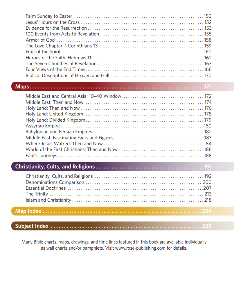🔥Last Day 70% off🔥10th Anniversary Edition Bible Charts, Maps and Time Lines（Spiral-bound hardcover）