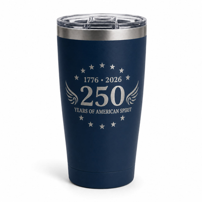 🇺🇸 Raise a Cup to 250 Years of American Spirit — 1776–2026 Heritage 20 oz Insulated Tumbler 🎄