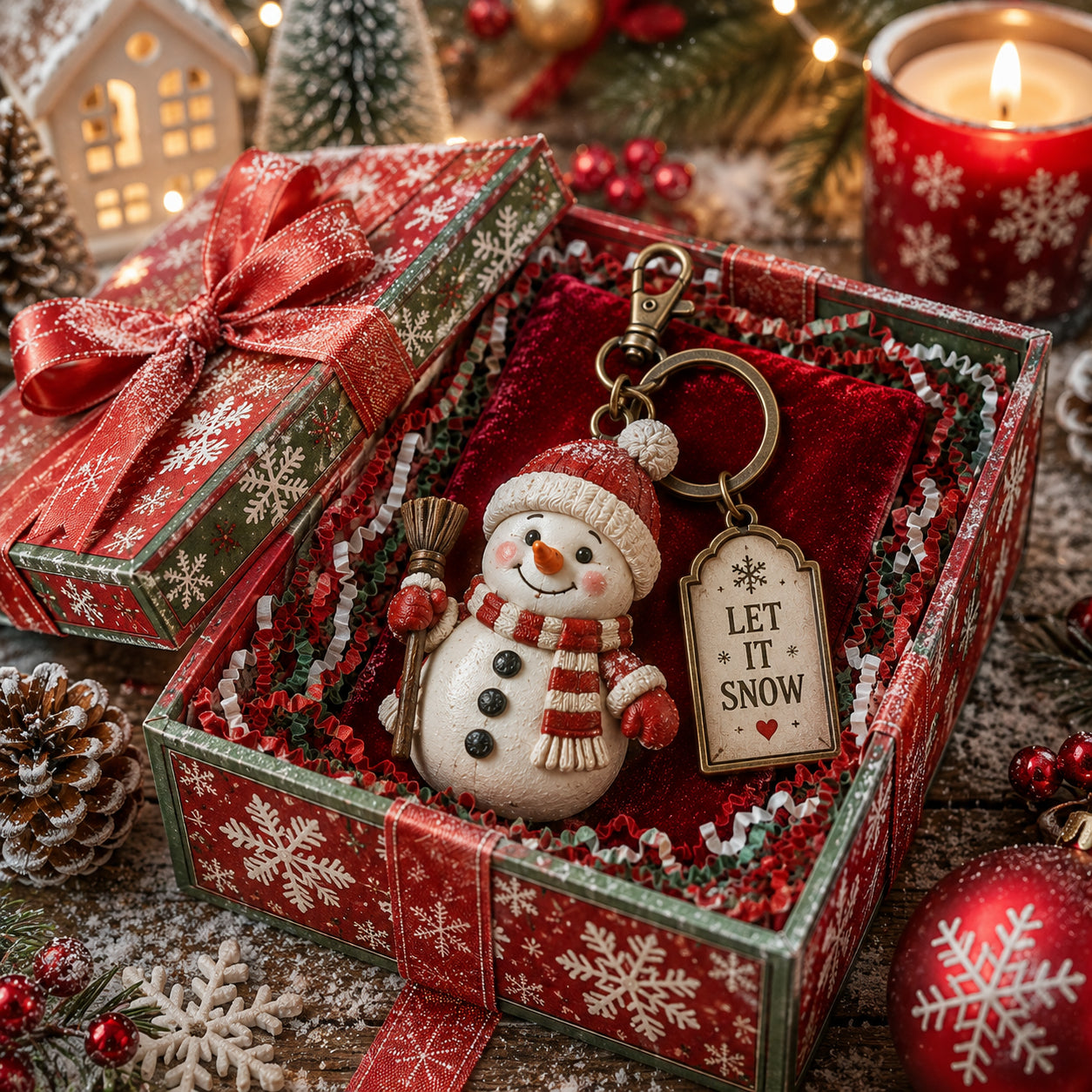 🎄 2026 Christmas Character Keychain Gift Box