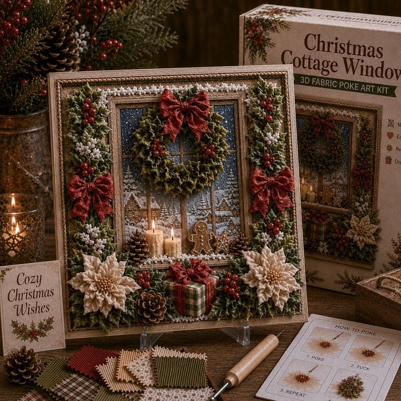 🎁 🎁 3D-kerststof-poke-art-set🎄 Buy 2 & Get Free Shipping 🎁