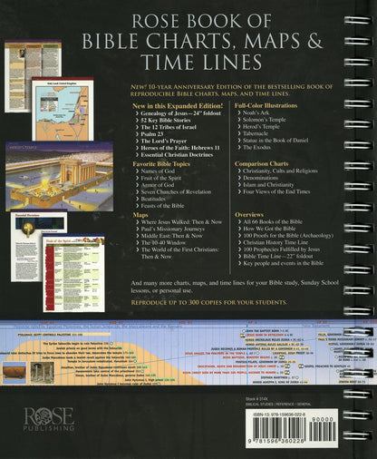 🔥Last Day 70% off🔥10th Anniversary Edition Bible Charts, Maps and Time Lines（Spiral-bound hardcover）