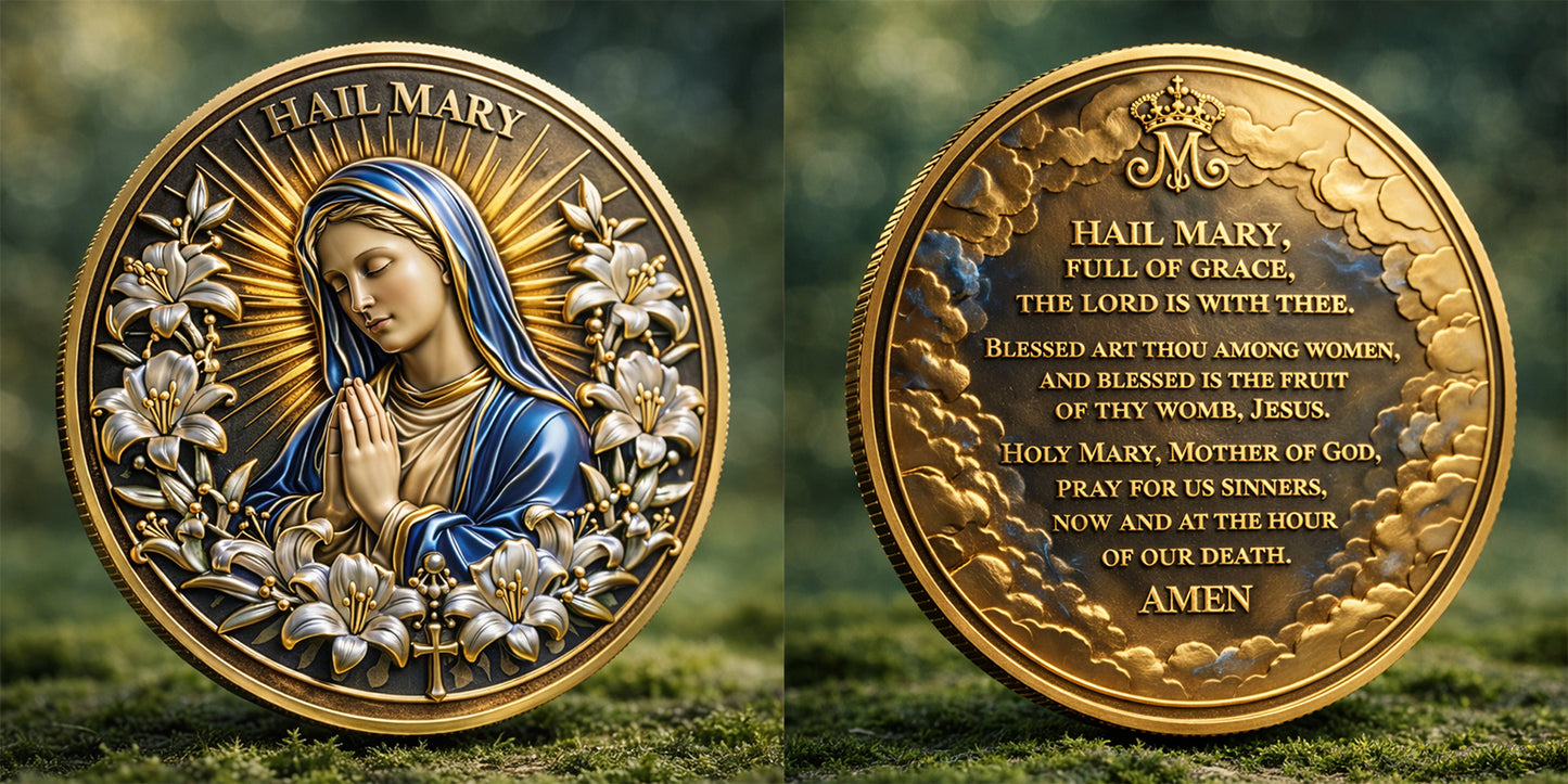 Blessed Virgin Mary Challenge Coin