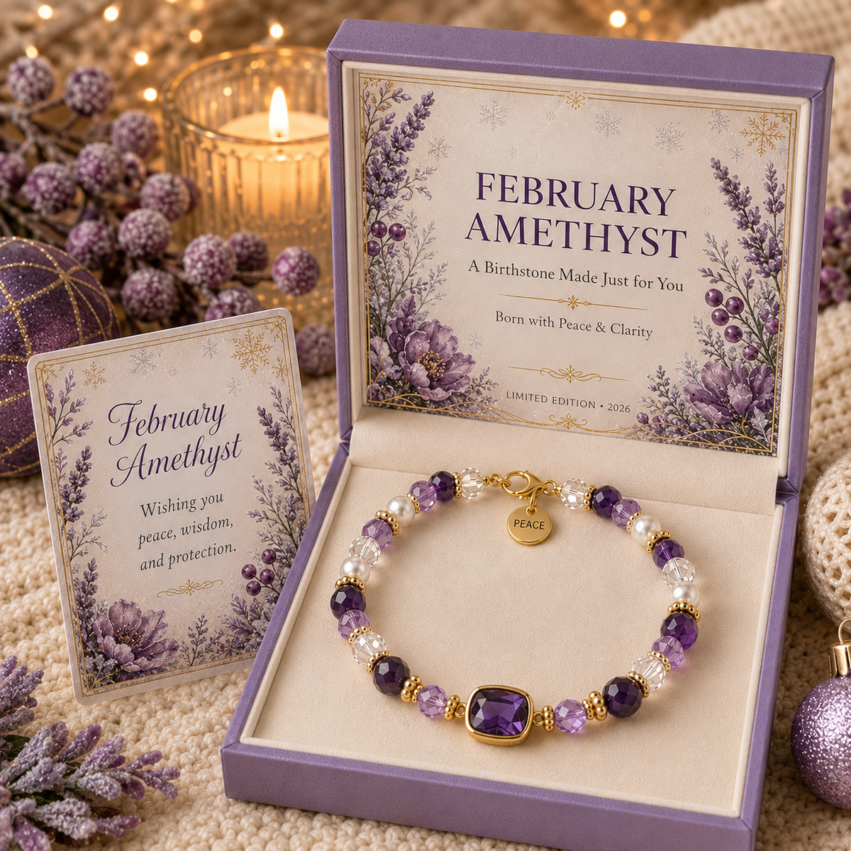 🎅🎅🎅 2026 Christmas Gift 50% Off--💎 Birthstone Meaning Bracelet | Limited Edition 2026