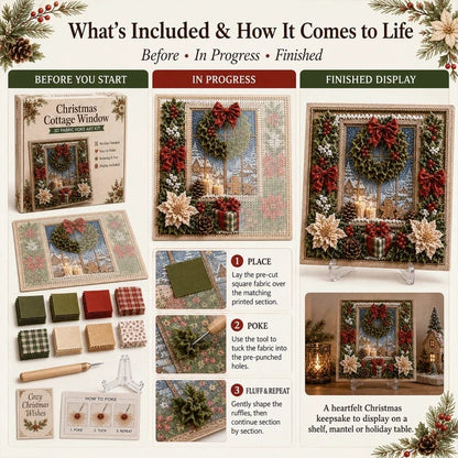 🎁 🎁 3D-kerststof-poke-art-set🎄 Buy 2 & Get Free Shipping 🎁