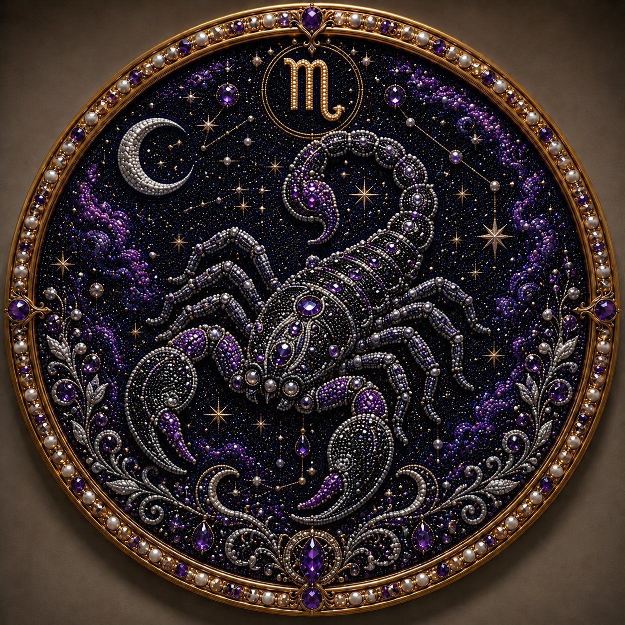 12 Zodiac Signs Pearl Art Kit | DIY Handmade Beaded Window Hanging