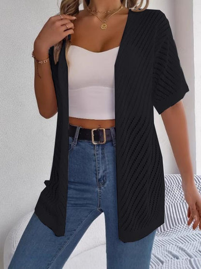 Women's Summer Hollow Out Open Front Knit Cardigan (Buy 2 Free Shipping)