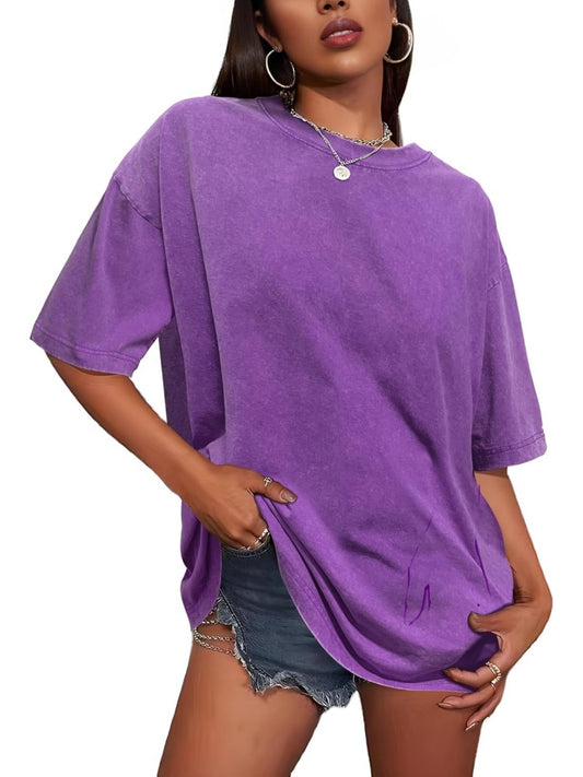 Women's Vintage Acid Washed T-shirt (Buy 2 Free Shipping)