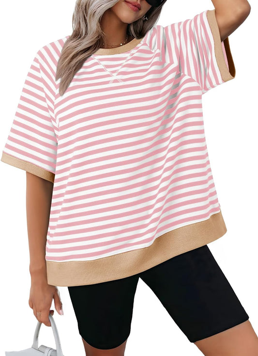 Women's Oversized Striped T Shirts (Buy 2 Free Shipping)
