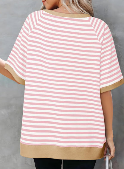 Women's Oversized Striped T Shirts (Buy 2 Free Shipping)