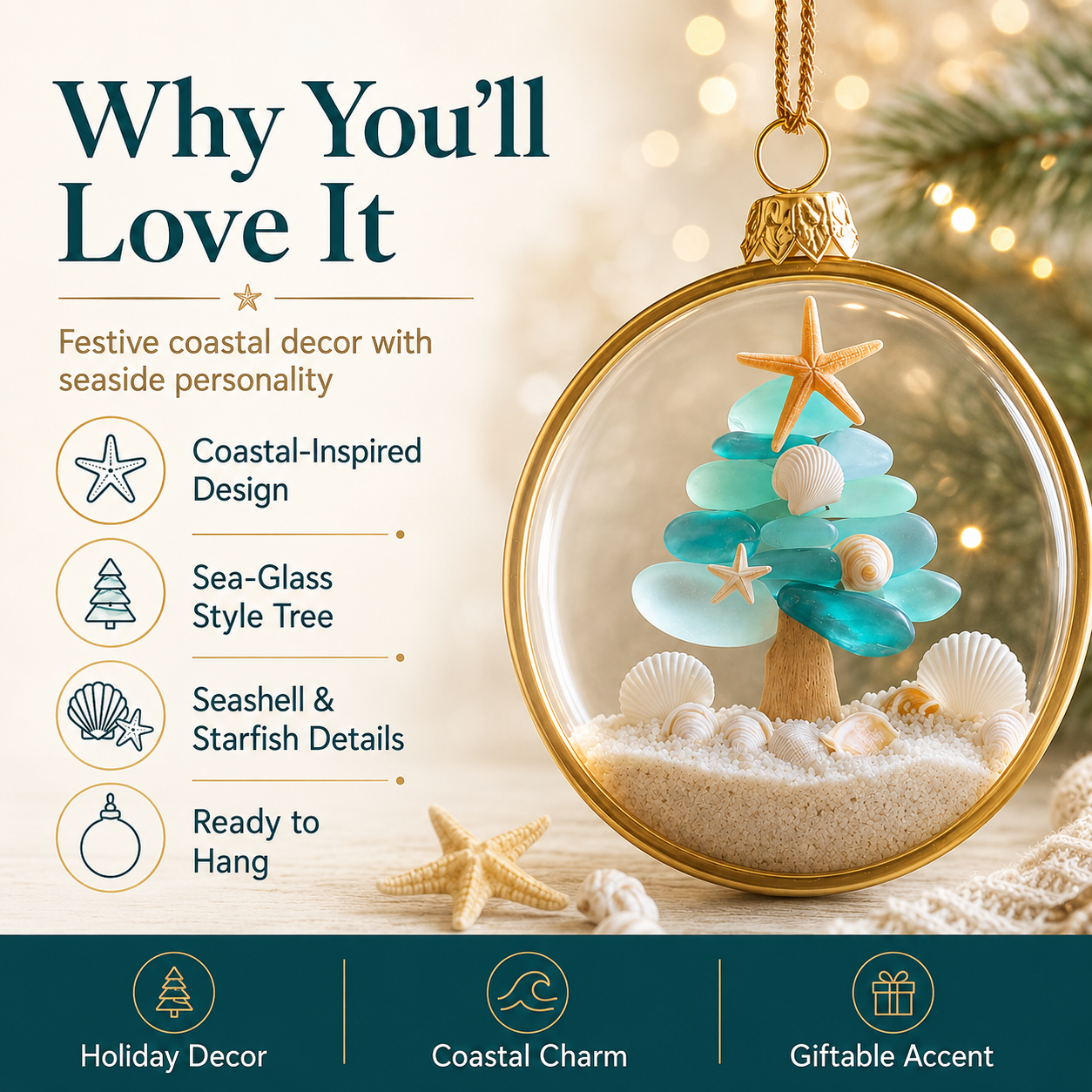🌲Christmas Gifts--Coastal Christmas Tree Ornament
