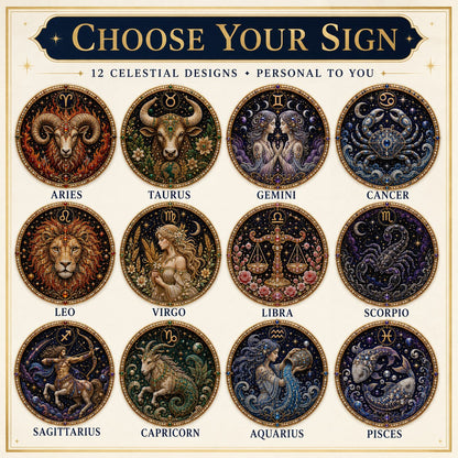 12 Zodiac Signs Pearl Art Kit | DIY Handmade Beaded Window Hanging