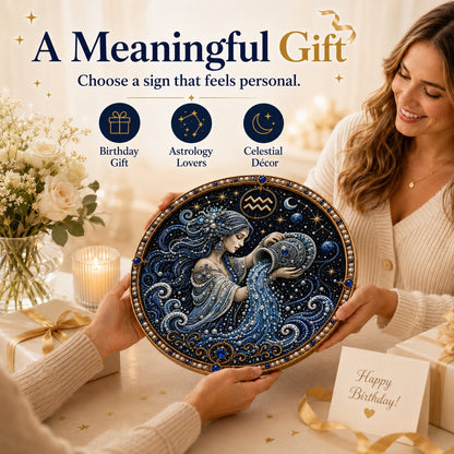 12 Zodiac Signs Pearl Art Kit | DIY Handmade Beaded Window Hanging