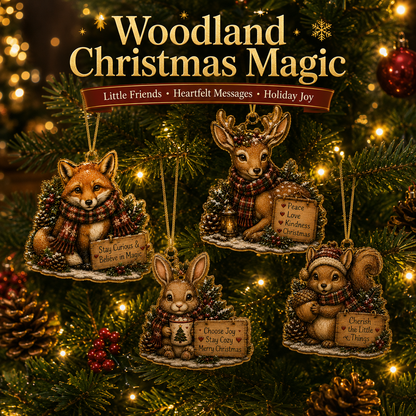 🎁 Buy 4 Get 20% OFF | Free Shipping🔥 -🎄 Woodland Christmas Animal Ornaments