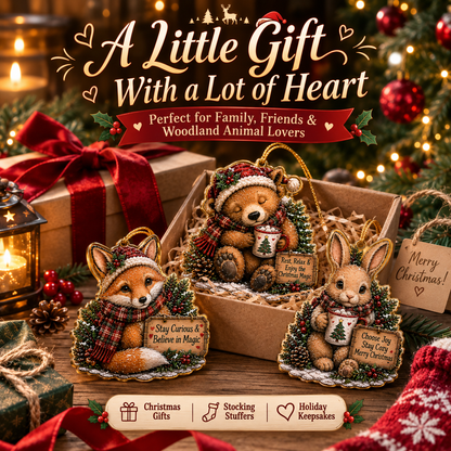 🎁 Buy 4 Get 20% OFF | Free Shipping🔥 -🎄 Woodland Christmas Animal Ornaments