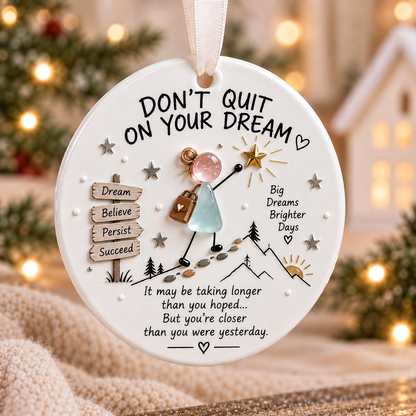 ✨ Keep Going Motivational Ornament Collection