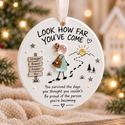 ✨ Keep Going Motivational Ornament Collection