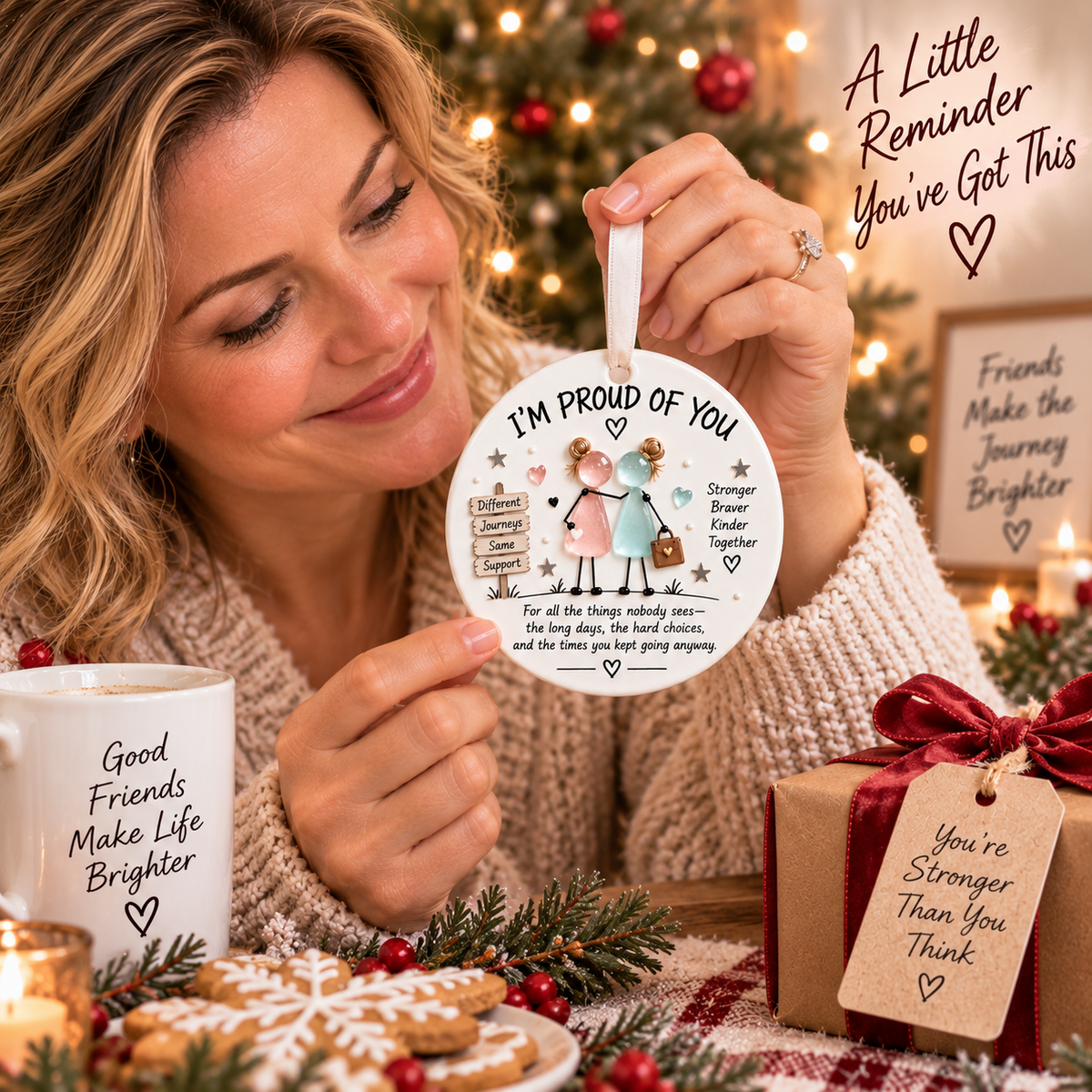 ✨ Keep Going Motivational Ornament Collection