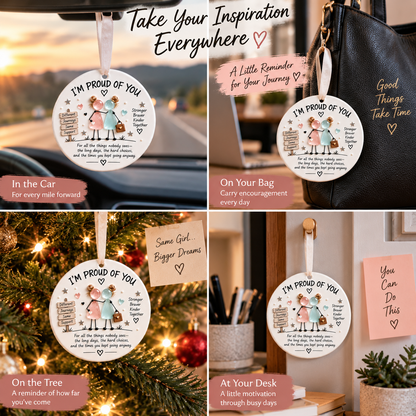 ✨ Keep Going Motivational Ornament Collection