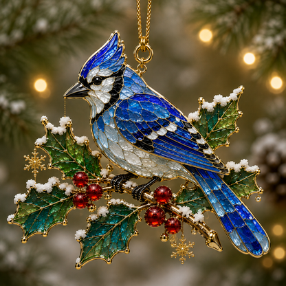 ⏳ Last Day 50% OFF – 🐦 Winter Birds Memorial Christmas Ornaments