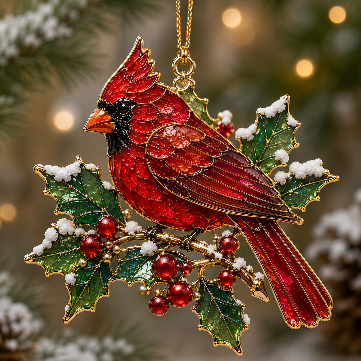 ⏳ Last Day 50% OFF – 🐦 Winter Birds Memorial Christmas Ornaments