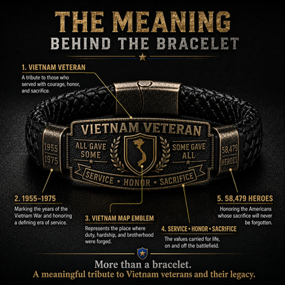Vietnam Veteran Honor Bracelet — A Tribute to Service, Brotherhood & Sacrifice