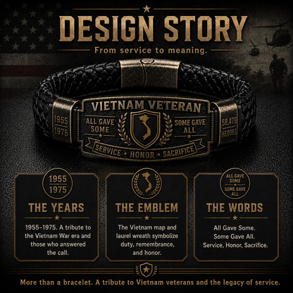 Vietnam Veteran Honor Bracelet — A Tribute to Service, Brotherhood & Sacrifice
