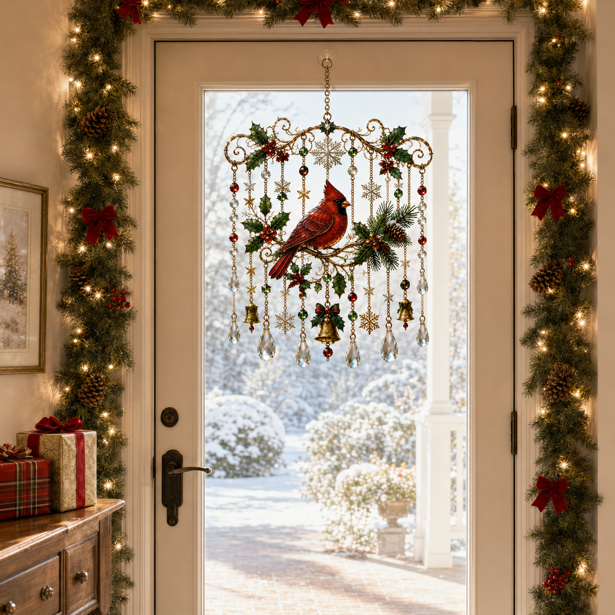 Handmade Christmas Window Hanging