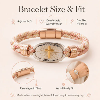 🔥 LAST DAY 50% OFF – ✝️ Christian Scripture Faith Bracelet Collection
