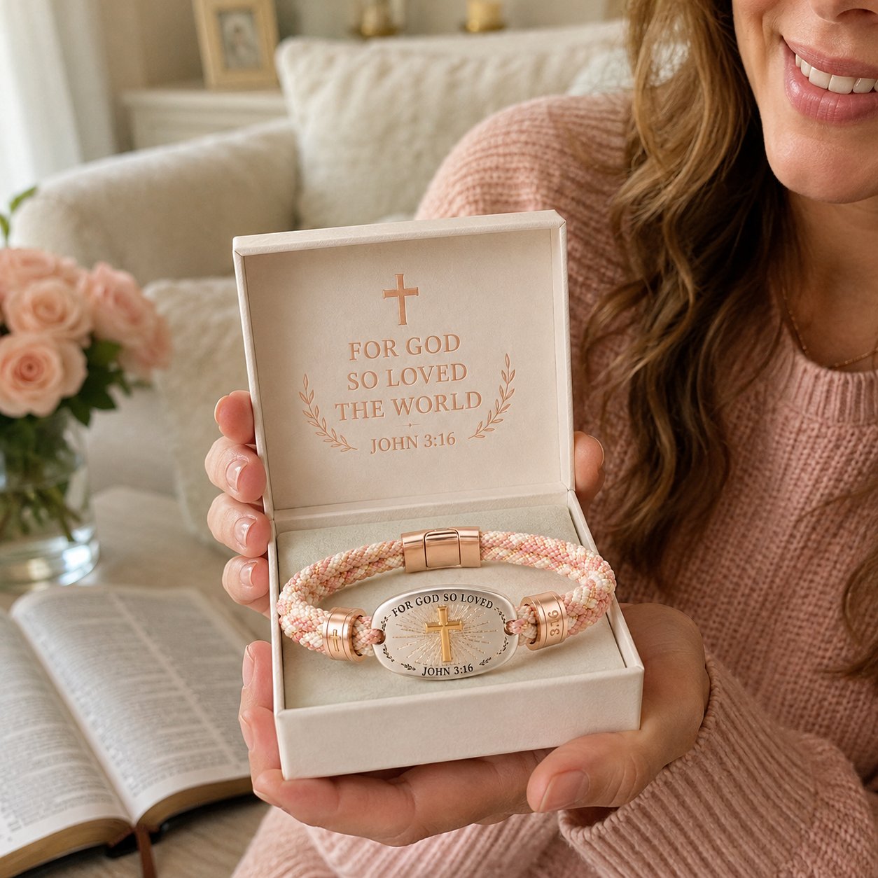 🔥 LAST DAY 50% OFF – ✝️ Christian Scripture Faith Bracelet Collection