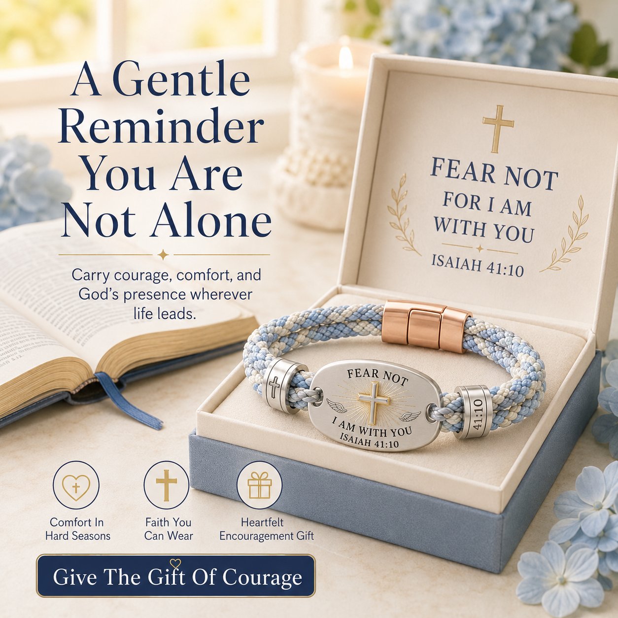 🔥 LAST DAY 50% OFF – ✝️ Christian Scripture Faith Bracelet Collection