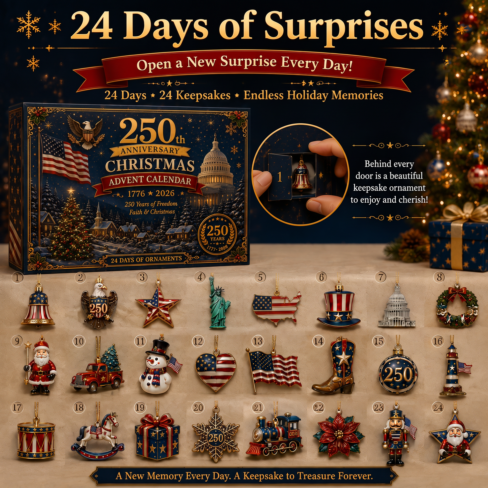 🎄 250th Anniversary Christmas Advent Calendar