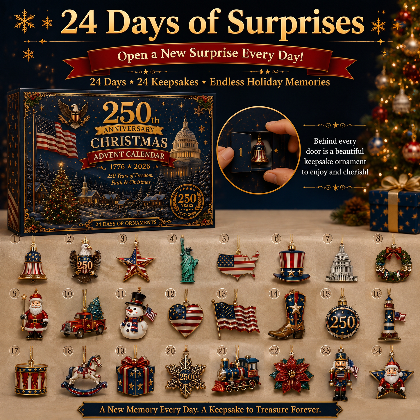 🎄 250th Anniversary Christmas Advent Calendar