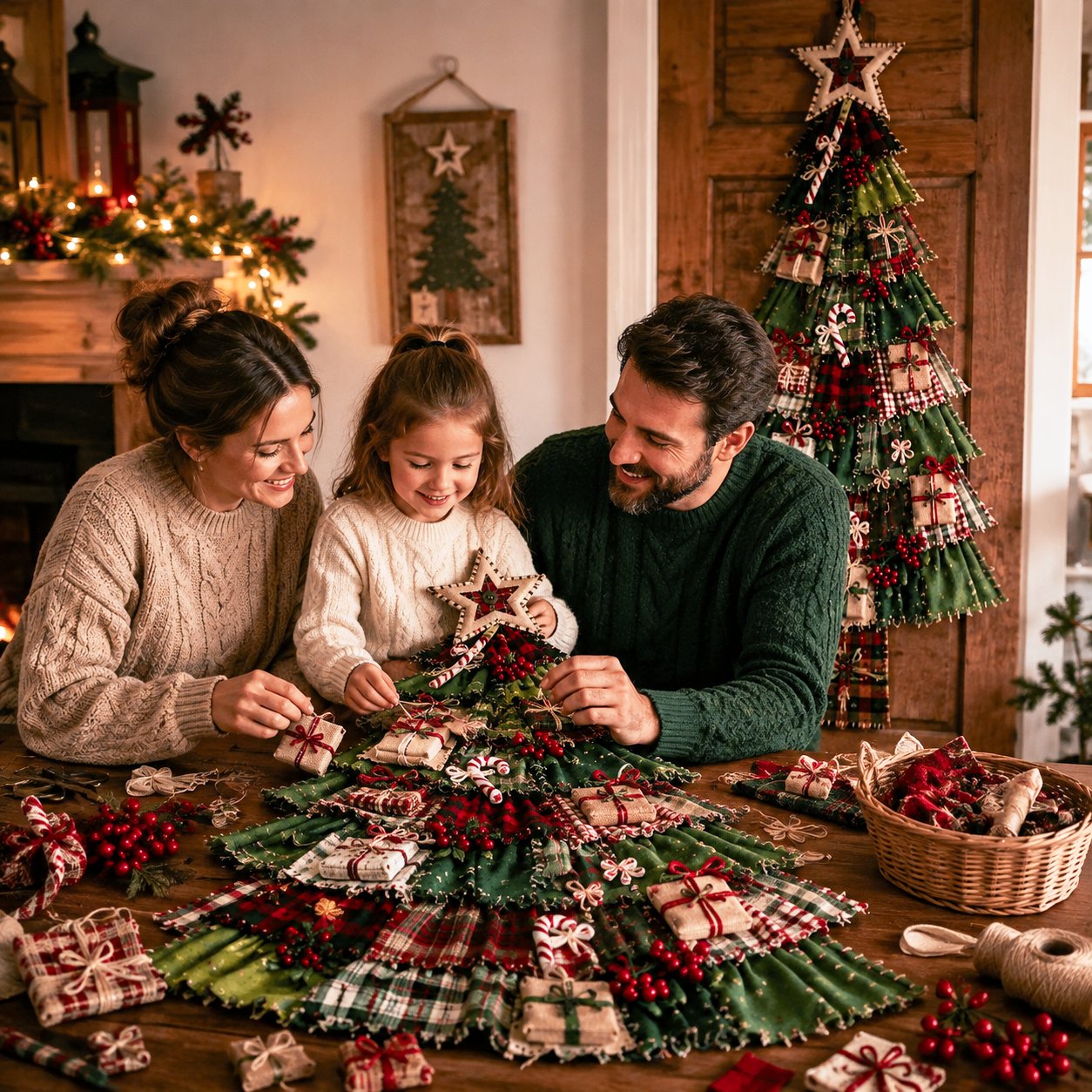 ❤️Beginner-Friendly🎄 DIY Oversized Patchwork Christmas Tree Door Hanging Kit