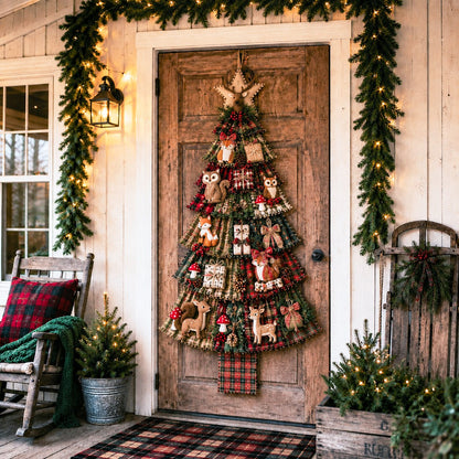 ❤️Beginner-Friendly🎄 DIY Oversized Patchwork Christmas Tree Door Hanging Kit