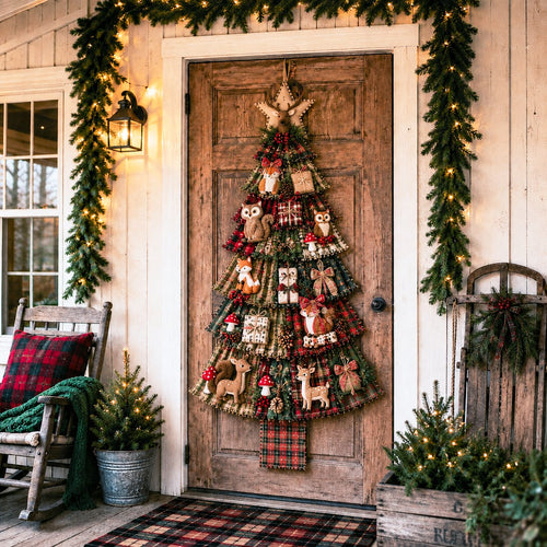 ❤️Beginner-Friendly🎄 DIY Oversized Patchwork Christmas Tree Door Hanging Kit