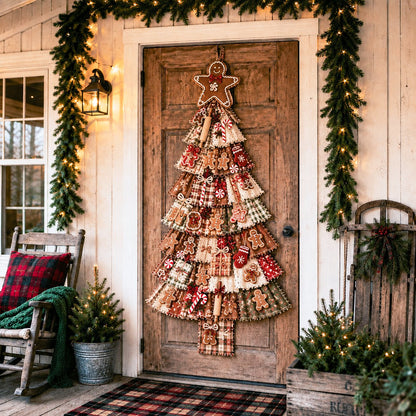 ❤️Beginner-Friendly🎄 DIY Oversized Patchwork Christmas Tree Door Hanging Kit
