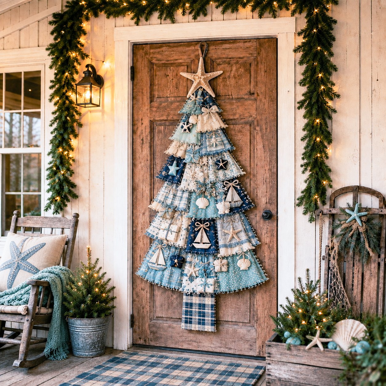 ❤️Beginner-Friendly🎄 DIY Oversized Patchwork Christmas Tree Door Hanging Kit