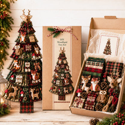 ❤️Beginner-Friendly🎄 DIY Oversized Patchwork Christmas Tree Door Hanging Kit